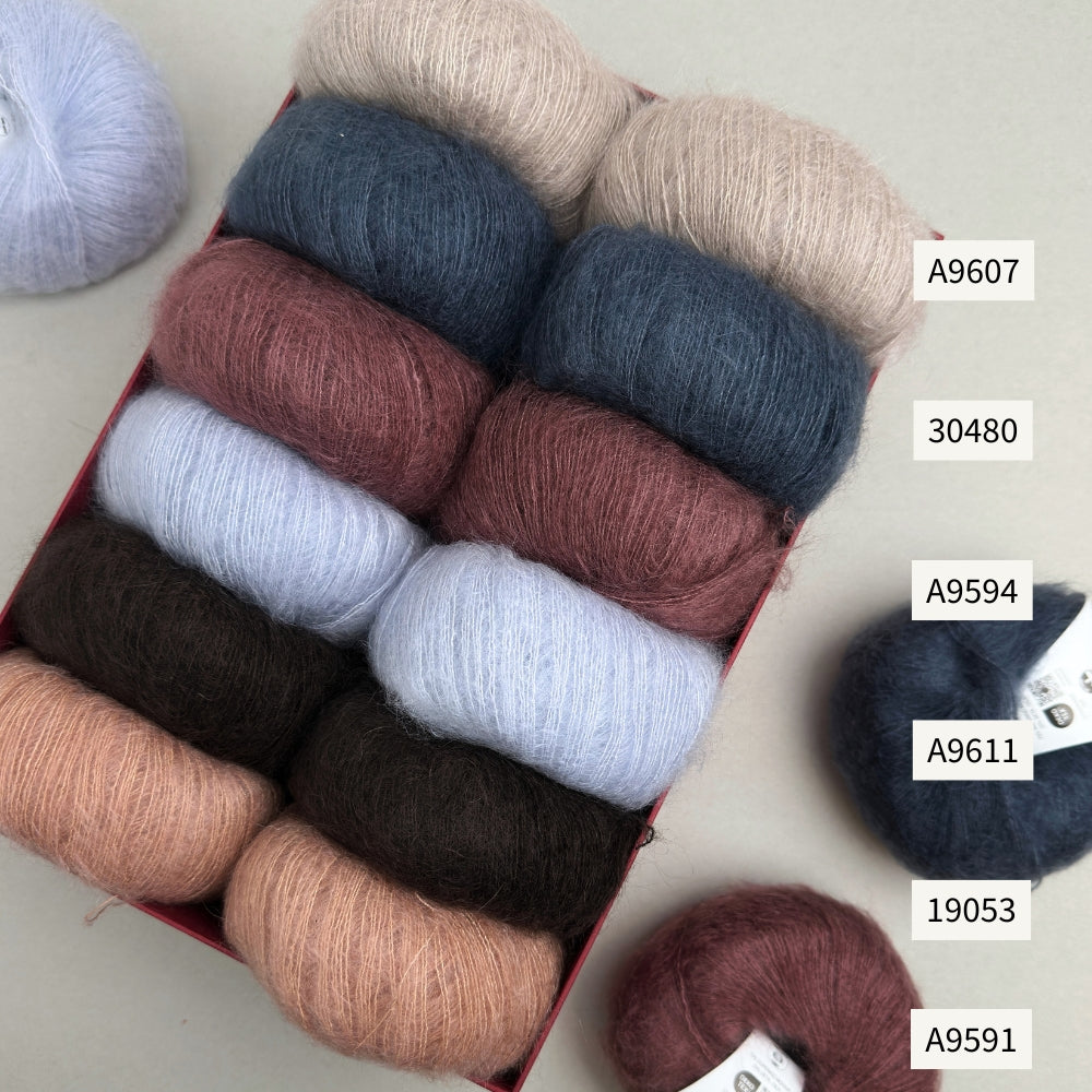 Strikkekit - Sorbet Cardigan 'Mini' fra Mille Fryd - Silk Mohair