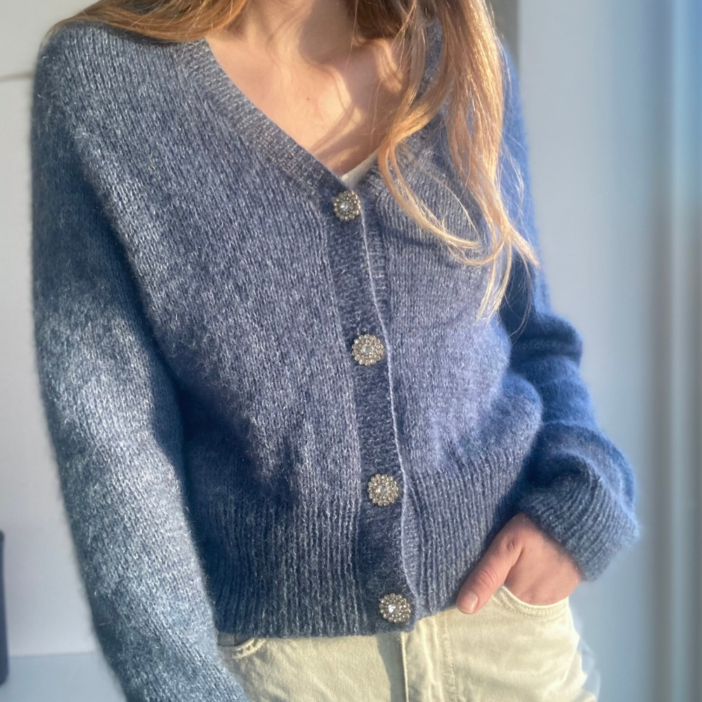 Garnkit - April Cardigan af PetiteKnit (Perlata d'Australia + Silk Mohair)