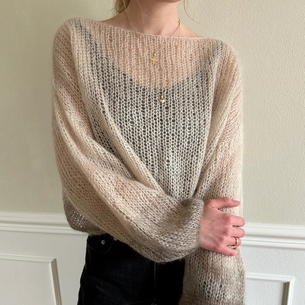 Knitting kit - Johanne Sweater by Mette Sandgaard Kühl (Aria)