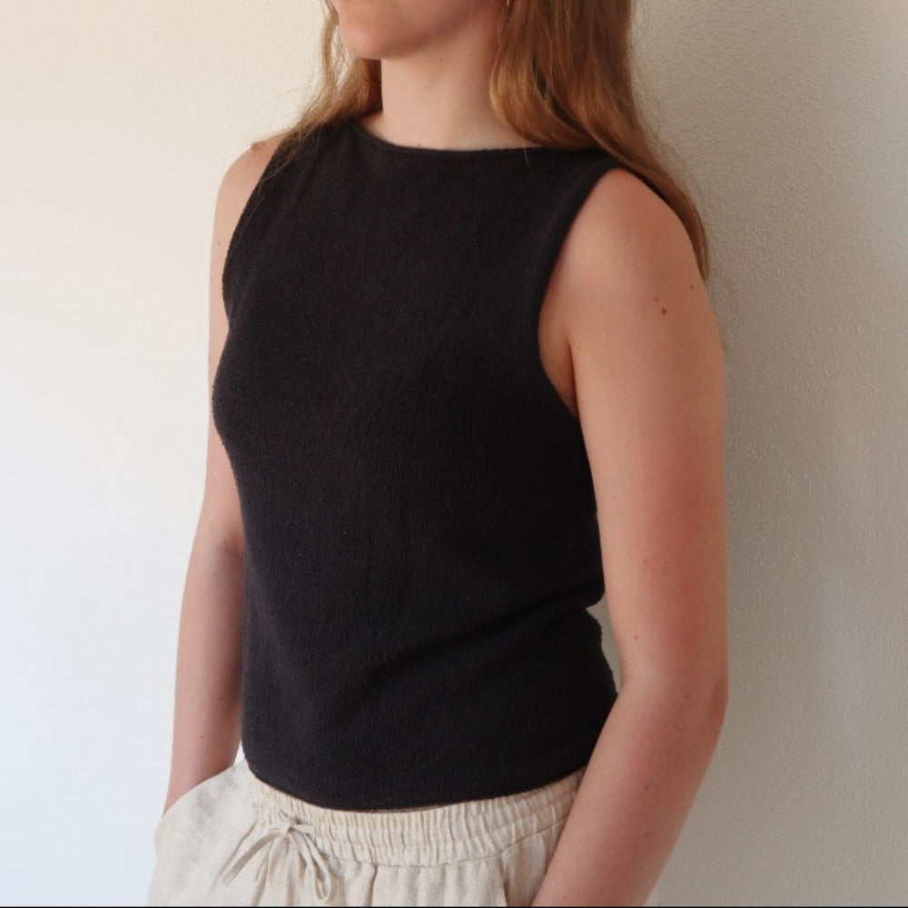 Black Night Top - Knitamore