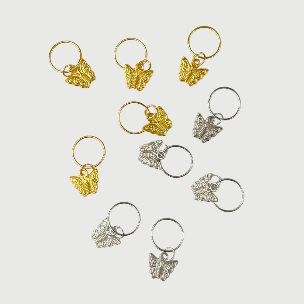 Mask markers - Butterflies (Gold or Silver) - 5 pcs.