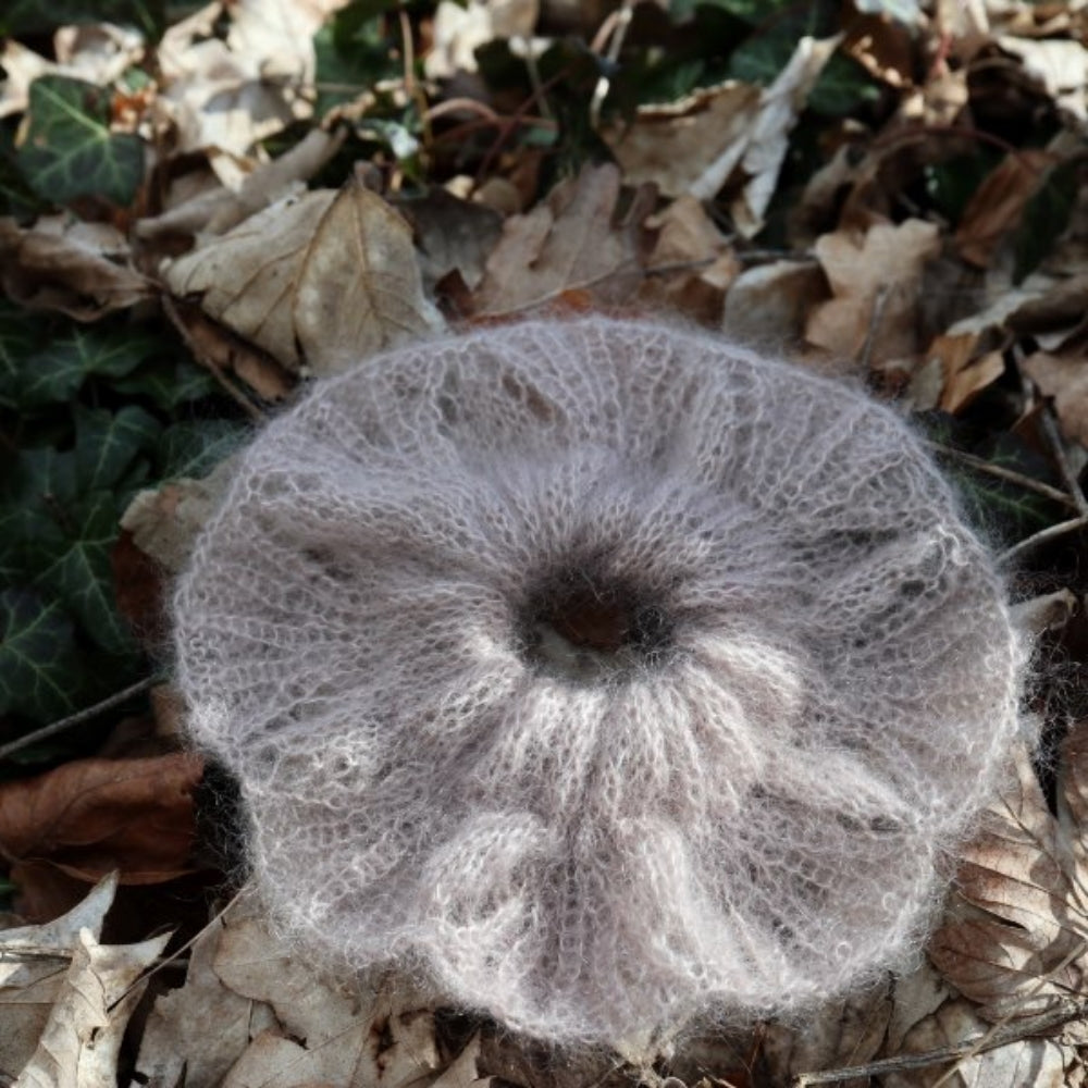 Flower Mohairscrunchie - Knitamore