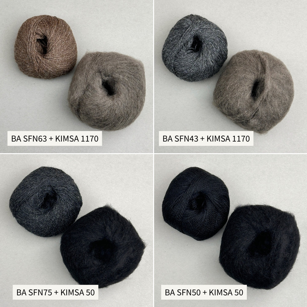Strikkekit - Smuksak Scarf (Baby Alpaca + Kimsa)