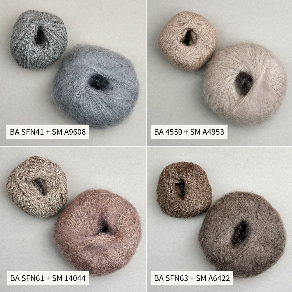 Strikkekit - Smuksak Scarf (Baby Alpaca + Silk Mohair)