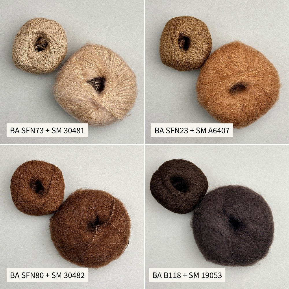 Strikkekit - Smuksak Scarf (Baby Alpaca + Silk Mohair)