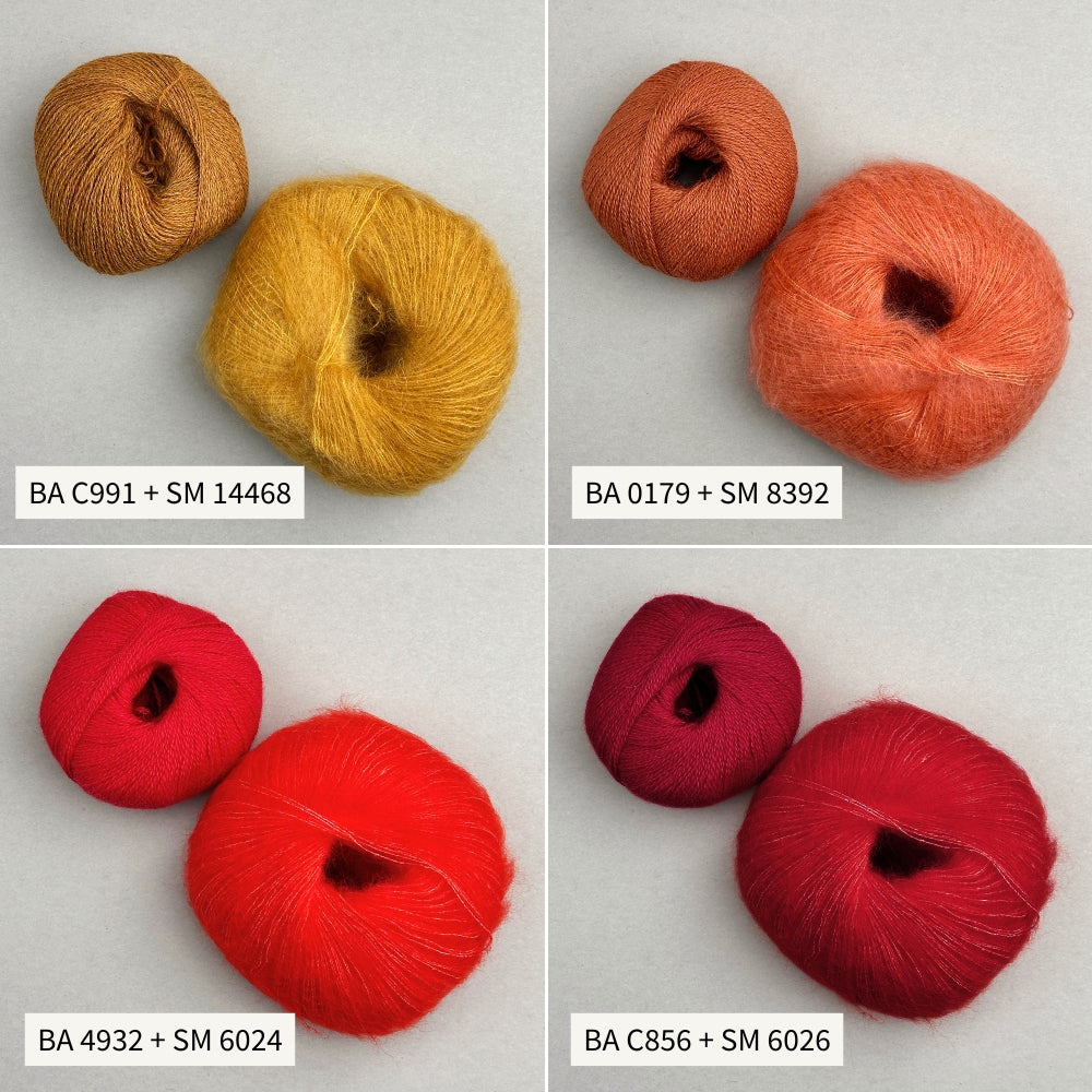 Strikkekit - Smuksak Scarf (Baby Alpaca + Silk Mohair)