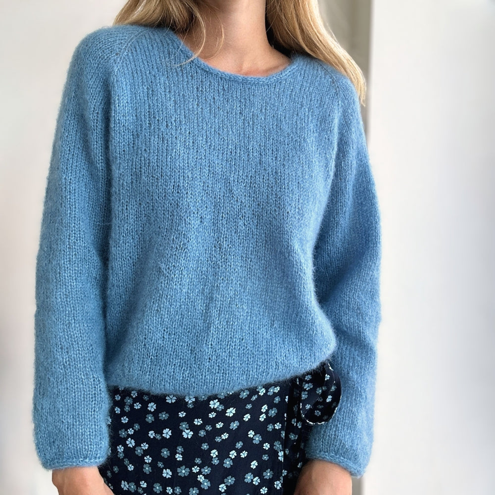 Garnkit - Kumulus Bluse O-Neck af PetiteKnit (Silk Mohair)