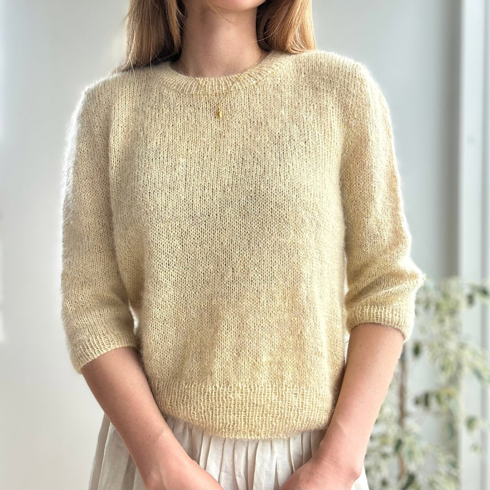 Garnkit - Maria Blouse af Le Knit (Baby Alpaca + Silk Mohair)