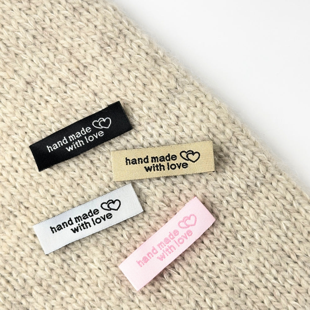 Label - Hand made with love (choose color)