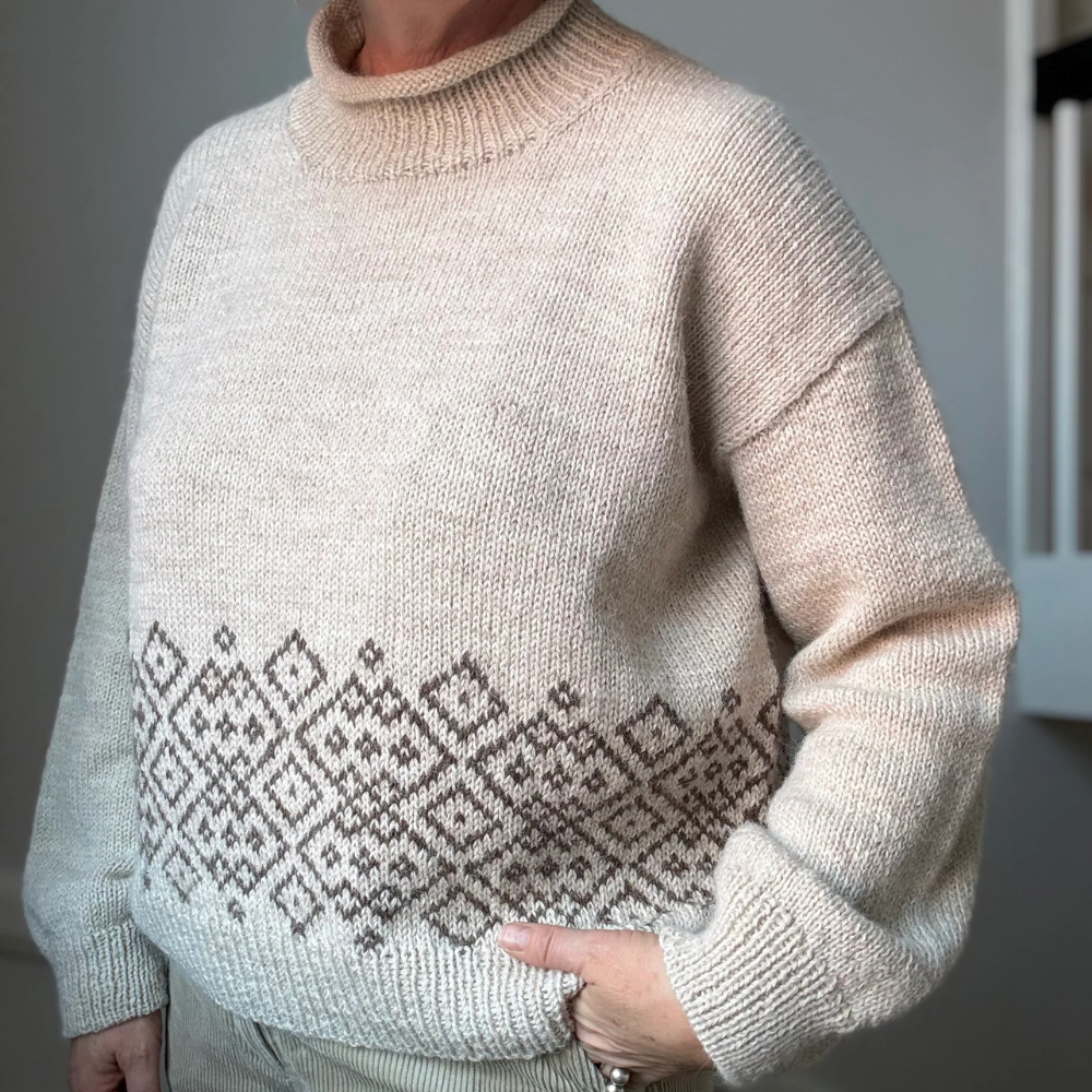 Garnkit - Northern Sweater af Lenes Knitwear (Shetland Wool + Silk Mohair)
