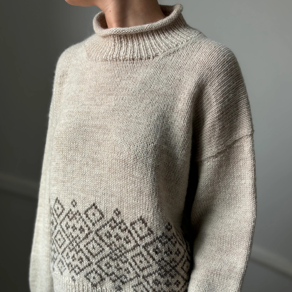 Garnkit - Northern Sweater af Lenes Knitwear (Shetland Wool + Silk Mohair)