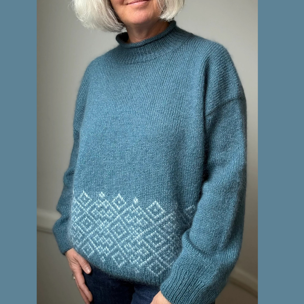 Garnkit - Northern Sweater af Lenes Knitwear (Shetland Wool + Silk Mohair)