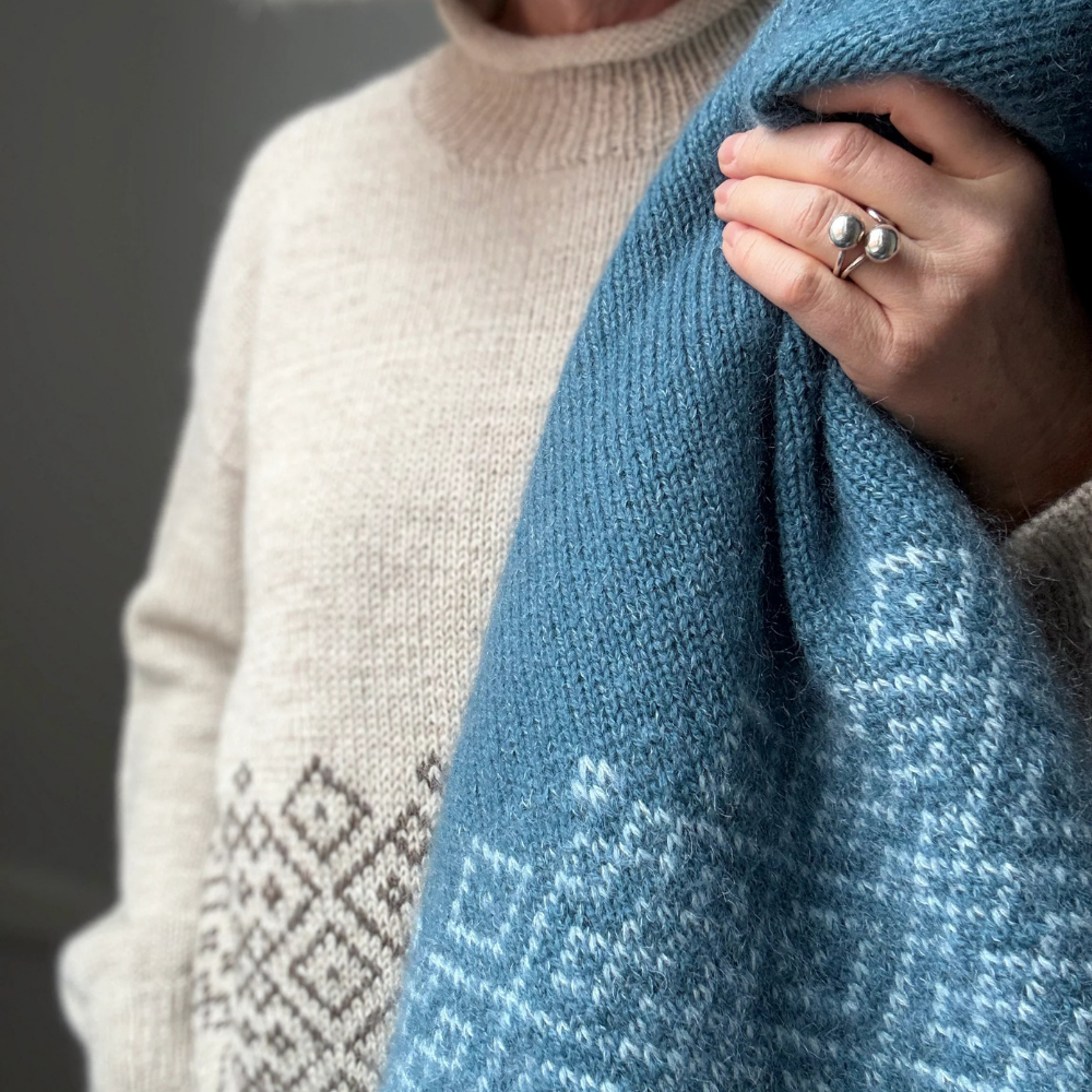 Garnkit - Northern Sweater af Lenes Knitwear (Shetland Wool + Silk Mohair)