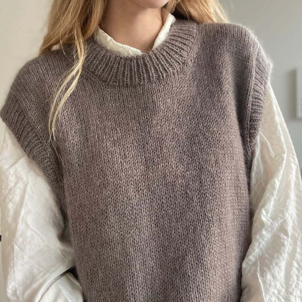 Garnkit - Novice Slipover af PetiteKnit (Super Soft + Silk Mohair)