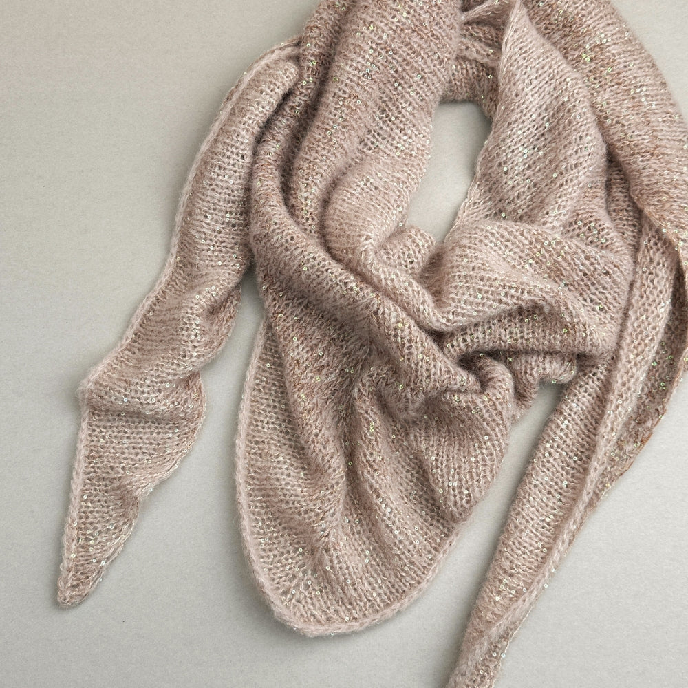Paillettes Scarf - Digital strikkeopskrift