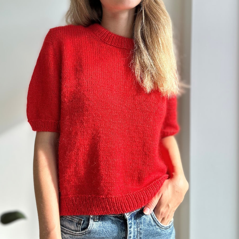 Garnkit - Poppy Tee af PetiteKnit (VIP + Silk Mohair)