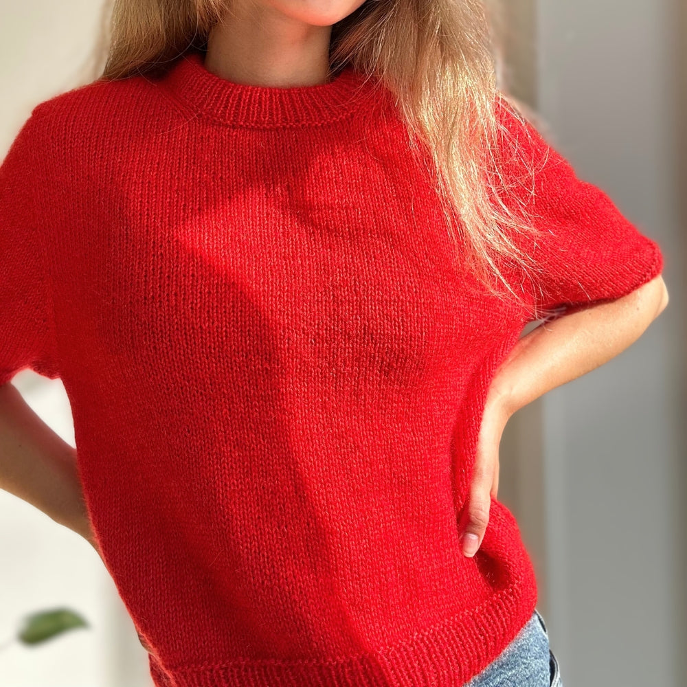 Garnkit - Poppy Tee af PetiteKnit (VIP + Silk Mohair)
