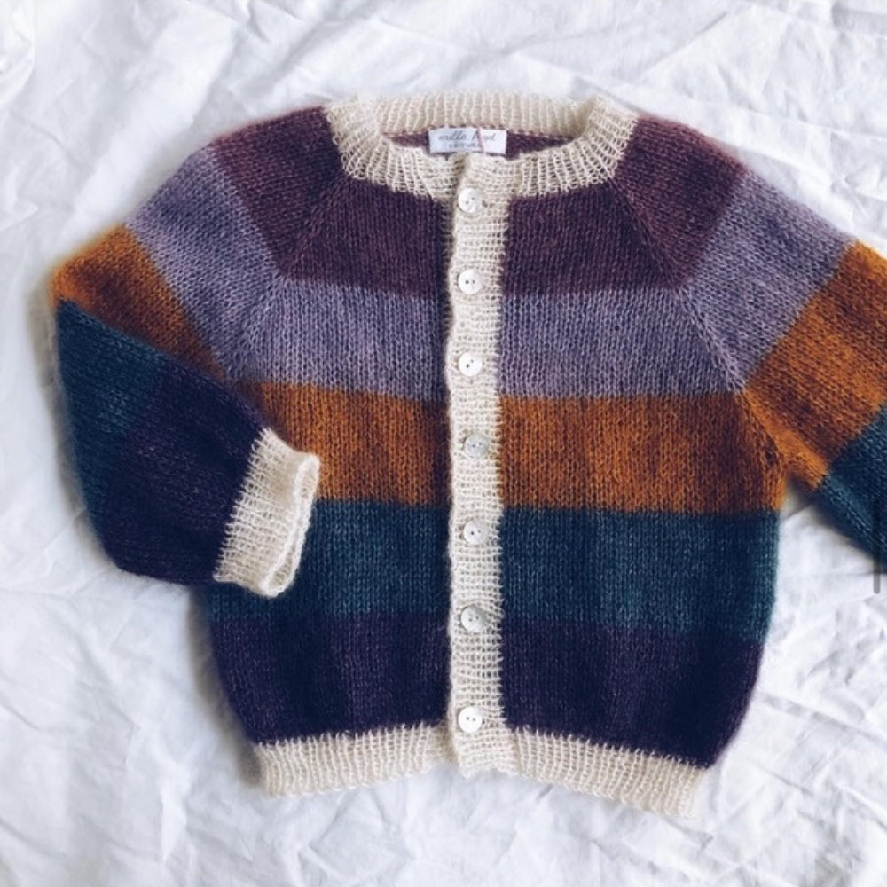 Strikkekit - Sorbet Cardigan 'Mini' fra Mille Fryd - Silk Mohair