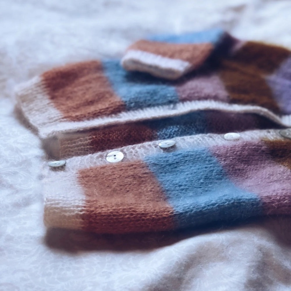 Knitting kit - Sorbet Cardigan 'Mini' from Mille Fryd - Silk Mohair
