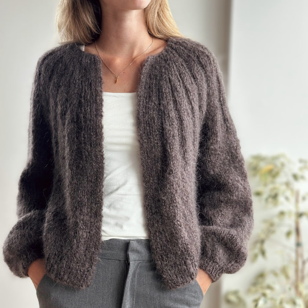 Garnkit - Sunday Cardigan - Mohair Edition af PetiteKnit (Wool Mohair)