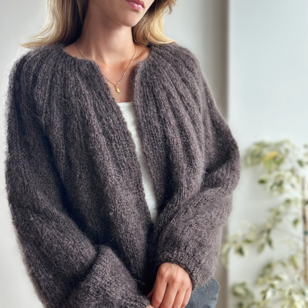 Garnkit - Sunday Cardigan - Mohair Edition af PetiteKnit (Wool Mohair)