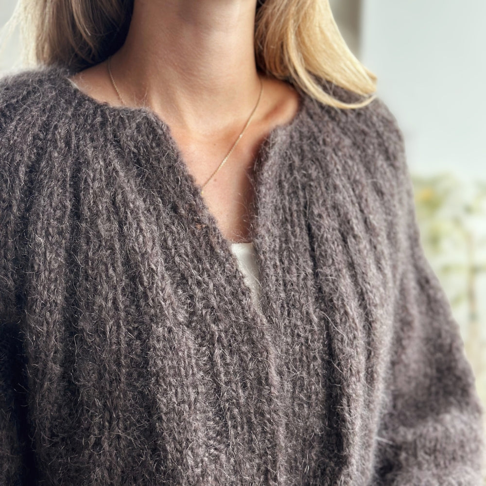 Garnkit - Sunday Cardigan - Mohair Edition af PetiteKnit (Wool Mohair)