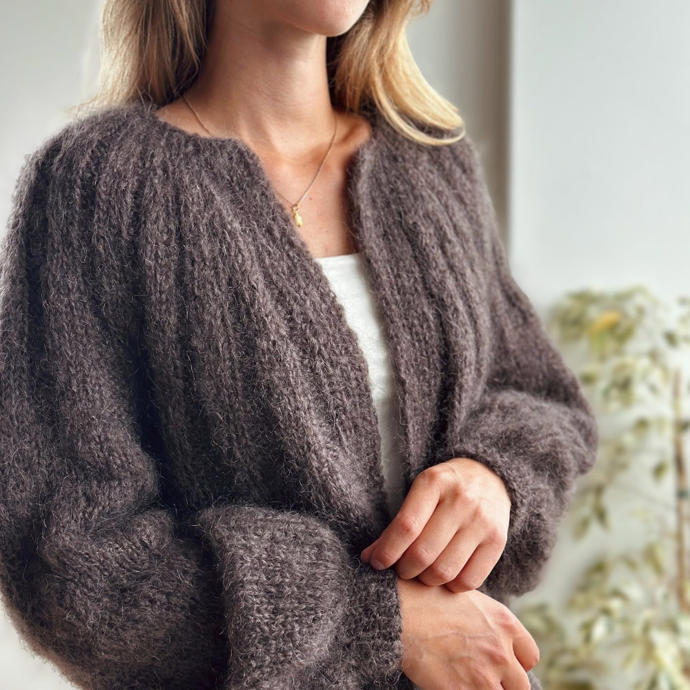 Garnkit - Sunday Cardigan - Mohair Edition af PetiteKnit (Wool Mohair)