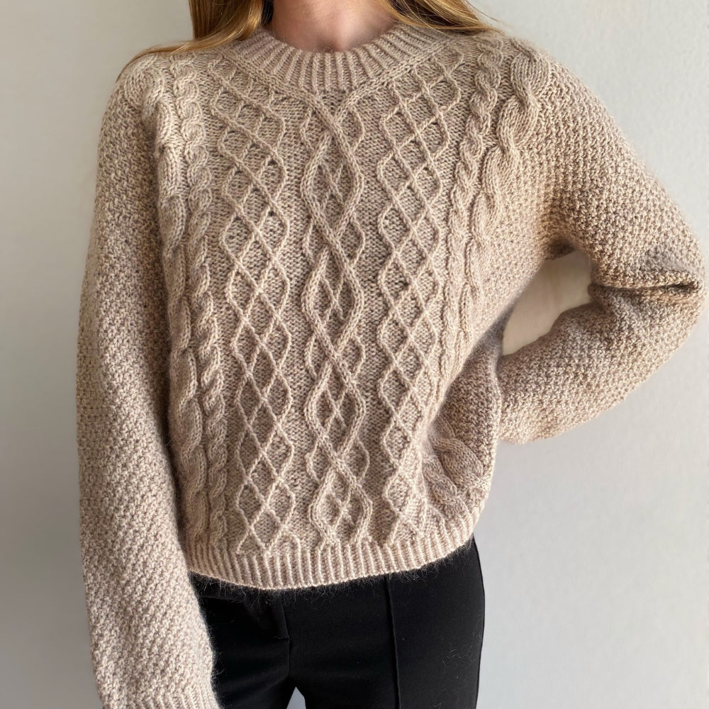 Knitting kit - Johanne Sweater by Mette Sandgaard Kühl (Aria)