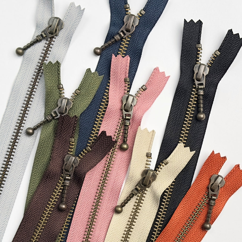 Zippers - Brass - 35 cm (6 mm)