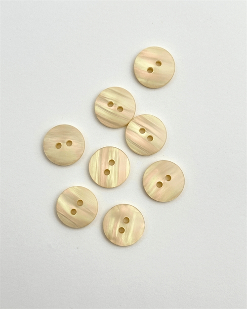 Knap 15mm - Ecru Perle