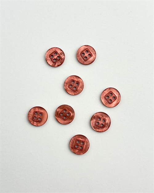 Knap 12mm - Gammelrosa Shine