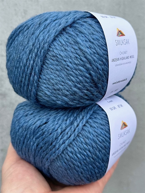 Chunky Andean Highland Wool - Himalayan Blue - UE27