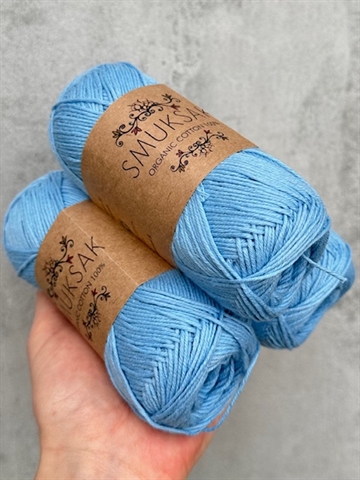10 x Organic Cotton - Daisy Blue - 1807