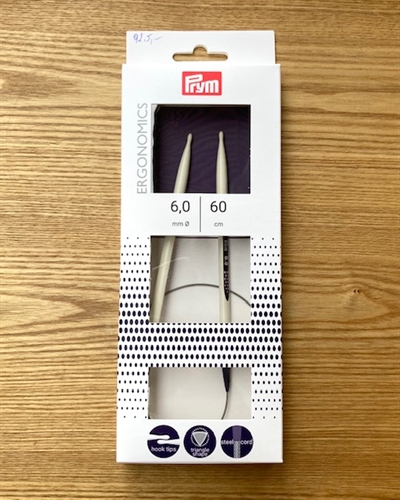 PRYM - Ergonomiske Rundpinde - 60cm - 6 mm