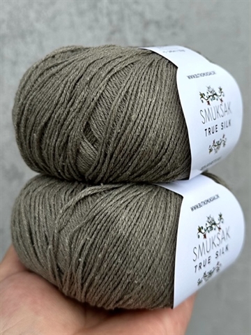 True Silk - 100% Silke - Moss Grey - SM05