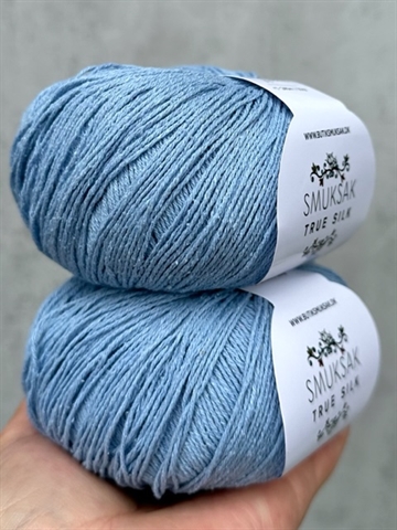 True Silk - 100% Silke - Sky Blue - SM11