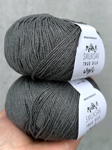 True Silk - 100% Silke - Stone Grey - SM08