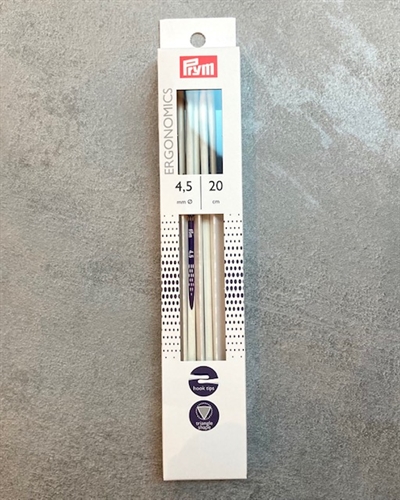 PRYM - Ergonomiske Strømpepinde - 20cm - 4,5mm