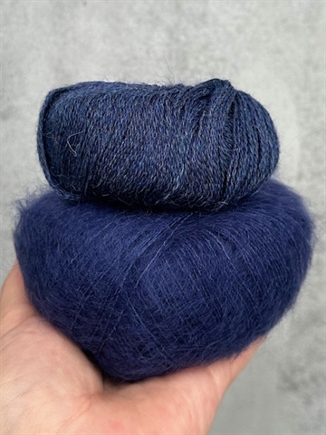 Smuksak Scarf - Strikkekit - Midnight (Silk Mohair Edition)