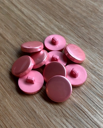 Knap 18 mm - Plastikknap - Bright Pink