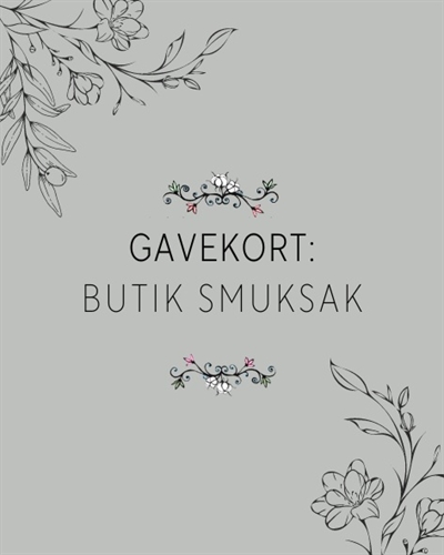 Gavekort til Butik Smuksak - Værdi 2000kr