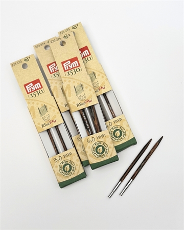 KnitPro Prym Natural - 10cm - Udskiftelige Rundpinde