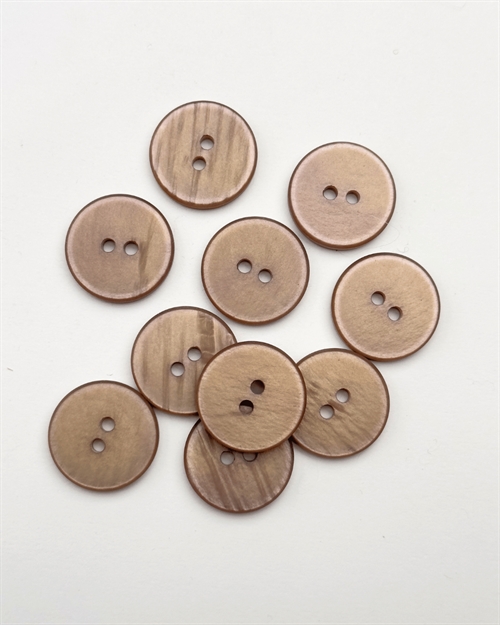 Knap 20mm - 2 huls knap - Mauve